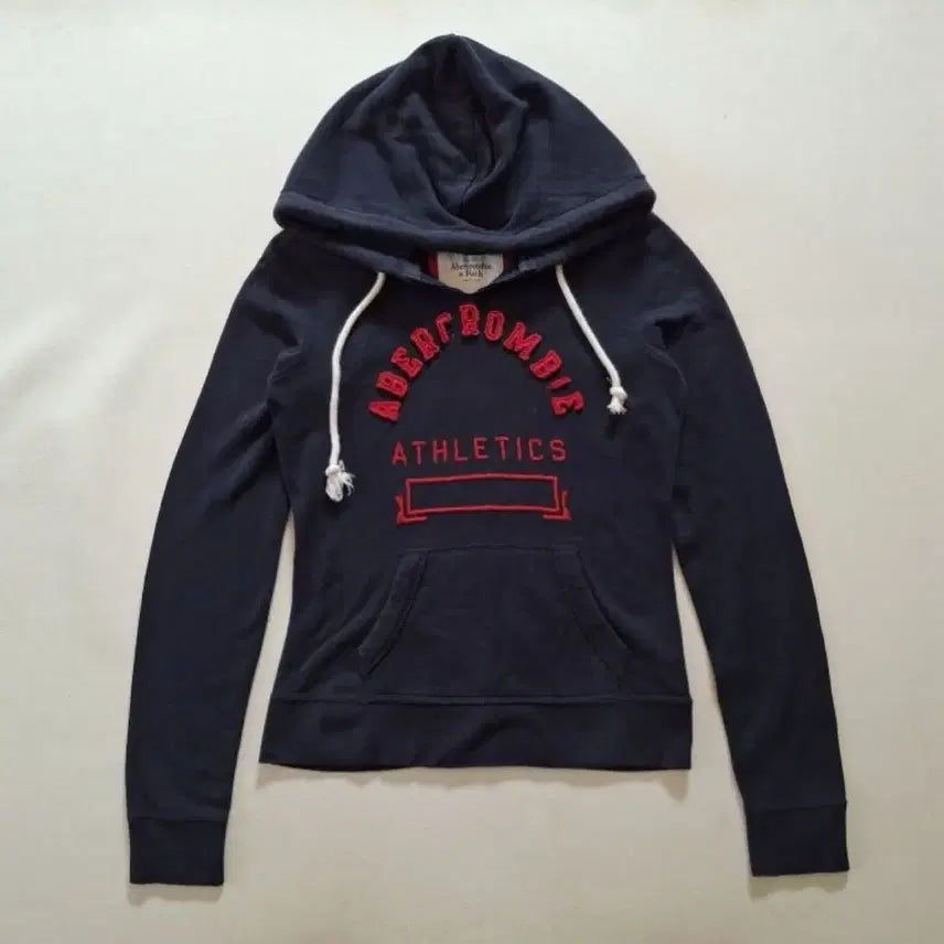 [BUNJANG] Abercrombie & Fitch Y2K Navy Hoodie XS / 아베크롬비 Y2K 후드티 네이비