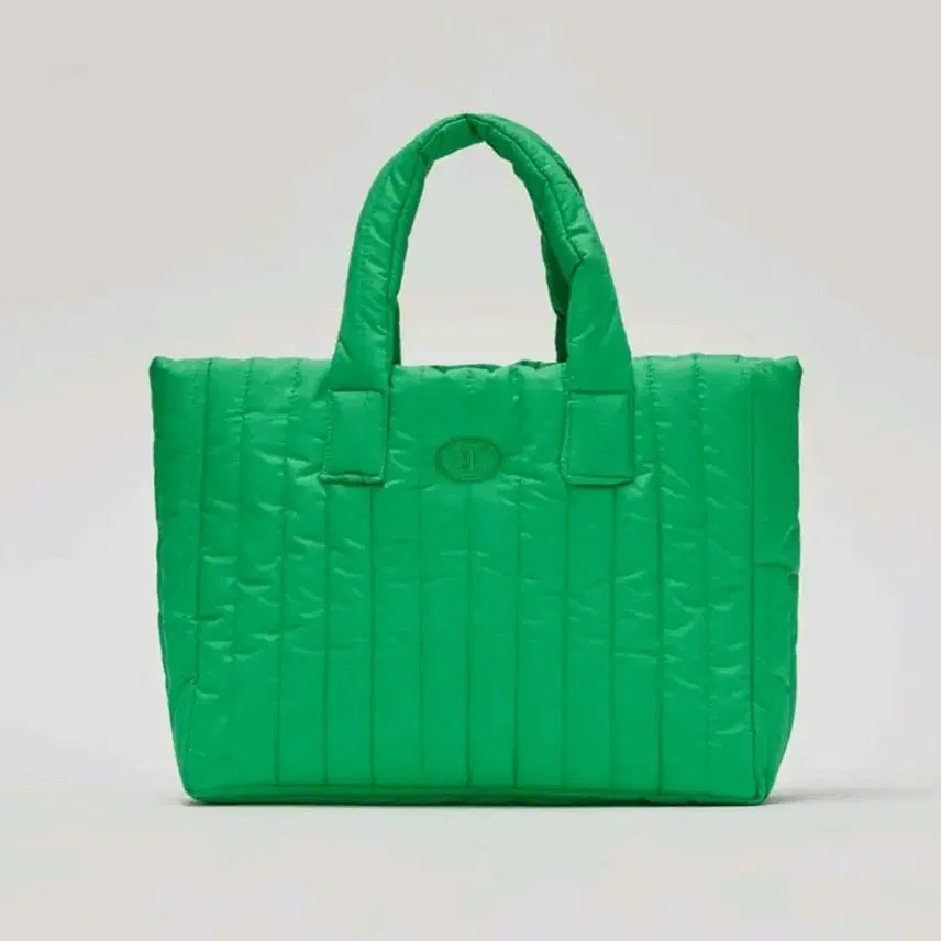 [BUNJANG] Sienne Quilted Tote Bag Green / 시엔느 퀼팅 토트백 그린