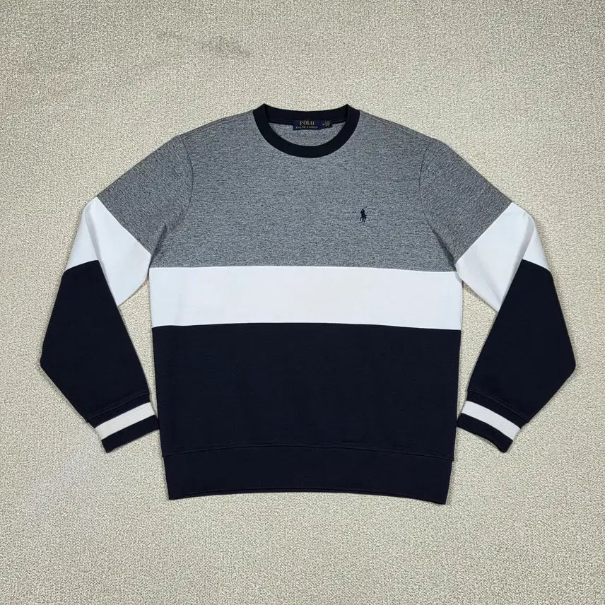 [BUNJANG] Polo Ralph Lauren Colorblock Pony Logo Sweatshirt / [폴로 랄프로렌] 컬러블록 포니 로고 맨투맨 | A00605