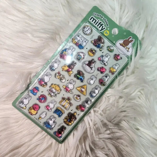 [BUNJANG] Miffy Crystal Sticker Set 3rd Edition Bongbong Stickers (Unused) / [미사용]  미피 크리스탈 스티커 3탄 봉봉스티커
