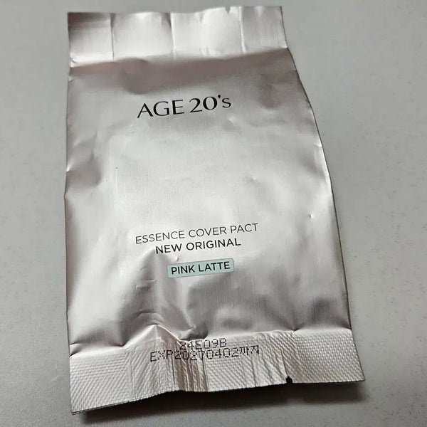 [BUNJANG] Age 20's New Original Shining Drop Essence Cover Pact Pink Latte #13 Refill (Sealed) / [미개봉새상품] 에이지투웨니스 뉴오리지널 샤이닝드롭 에센스 커버 팩트 핑크라떼 13호 리필