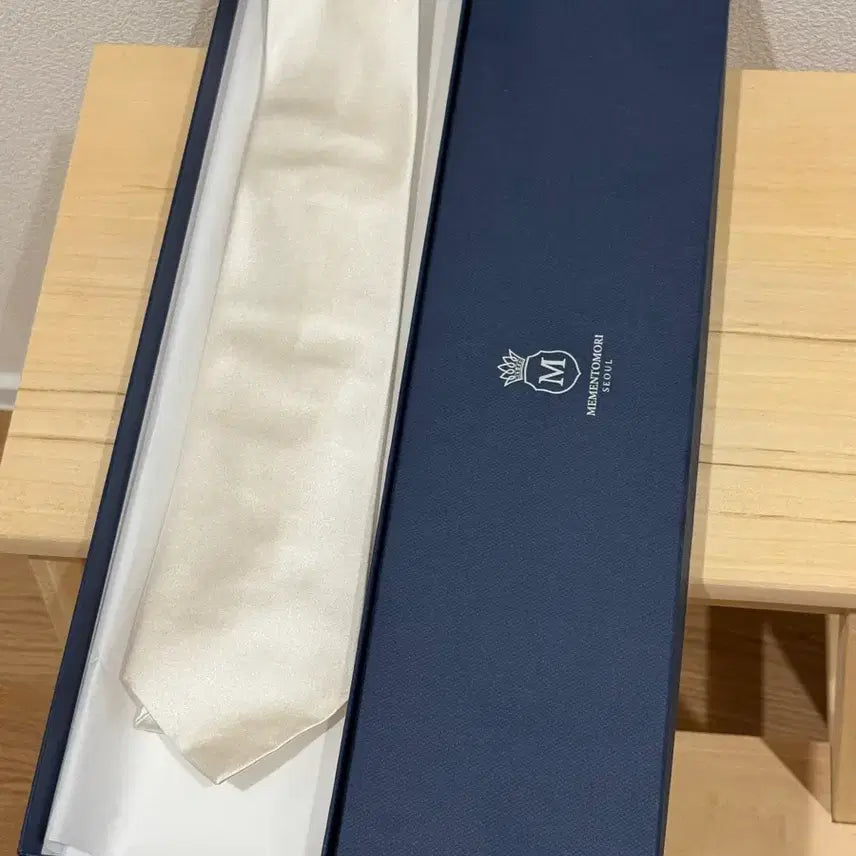 [BUNJANG] Memento Mori Italian Satin Wedding Necktie / 메멘토모리 이태리 사틴 웨딩 넥타이