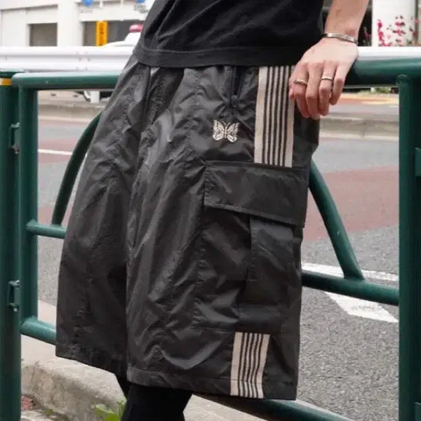 [BUNJANG] Needles LHP BDU H.D. Track Shorts - Nylon / 니들스 LHP BDU H.D. TRACK SHORTS - NYLON
