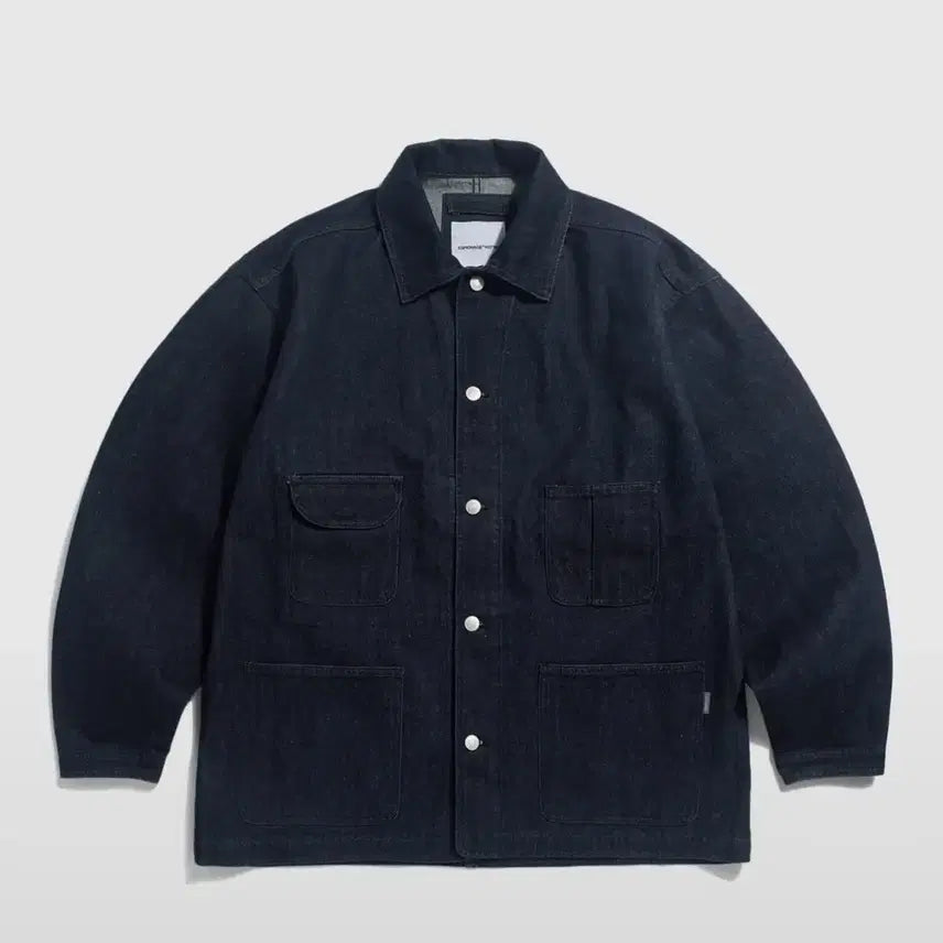 [BUNJANG] Espionage Denim Coverall Jacket / 에스피오나지 데님 커버올 자켓