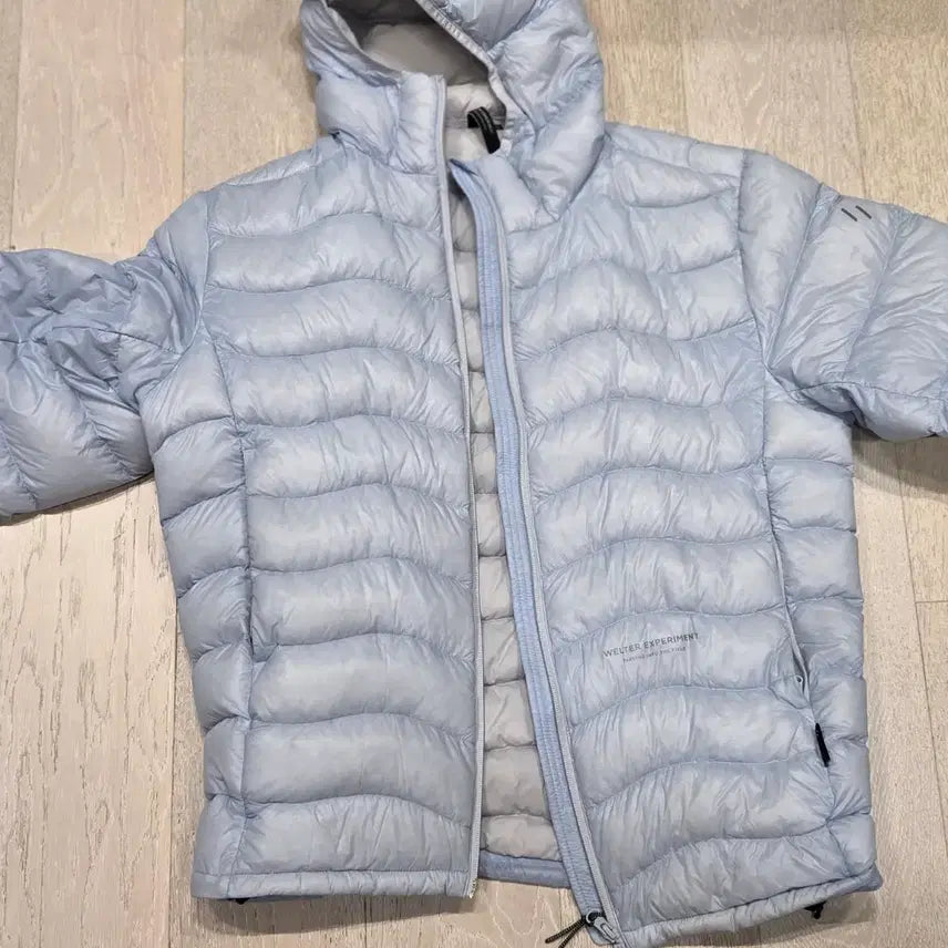 [BUNJANG] Walter Experiment Lightweight Hooded Padded Jacket Sky Blue Size 3 / walter expriment 경량패딩 스카이블루 3사이즈