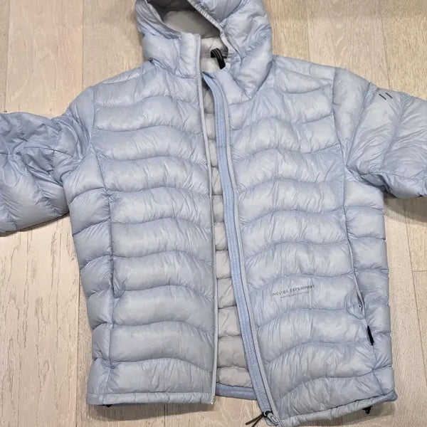 [BUNJANG] Walter Experiment Lightweight Hooded Padded Jacket Sky Blue Size 3 / walter expriment 경량패딩 스카이블루 3사이즈