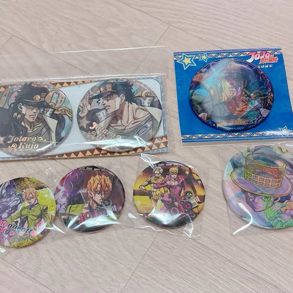 [BUNJANG] JoJo's Bizarre Adventure Parts 3, 4, 5 Badge Set / 죠죠의 기묘한 모험 3부 4부 5부 뱃지 7개 세트