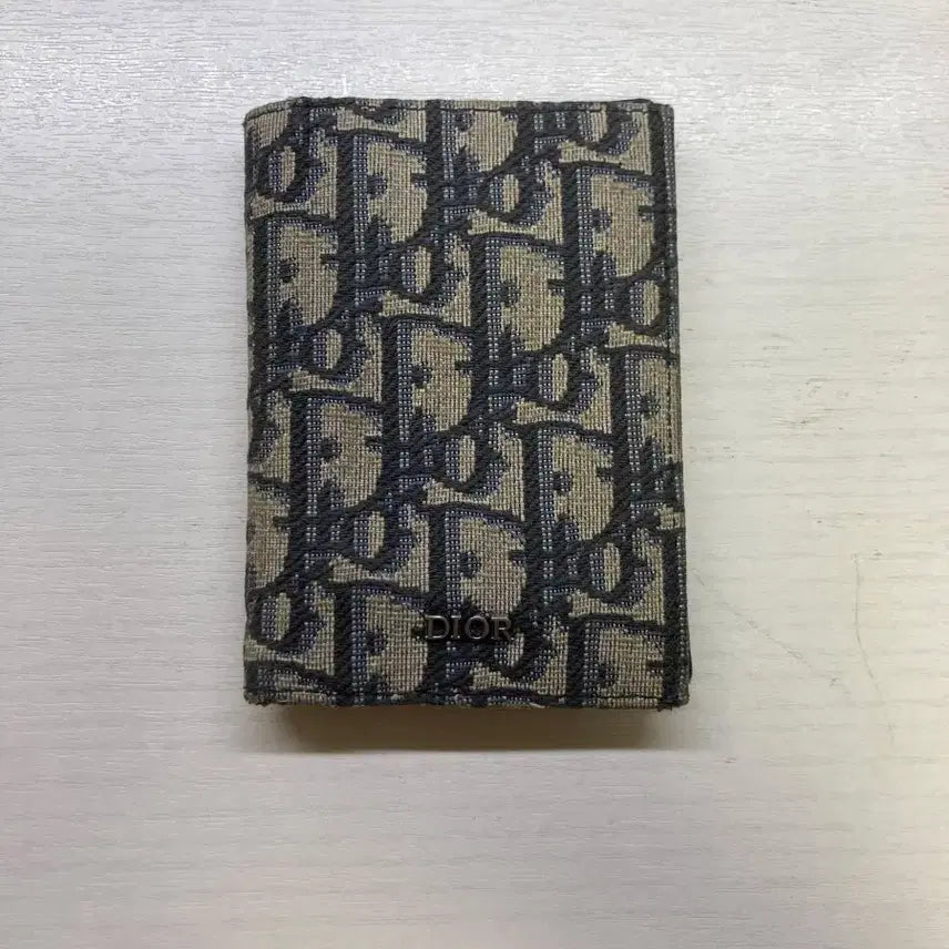 [BUNJANG] Dior Oblique Jacquard Organizer Wallet Black / 디올 오블리크 자카드 오거나이저 블랙