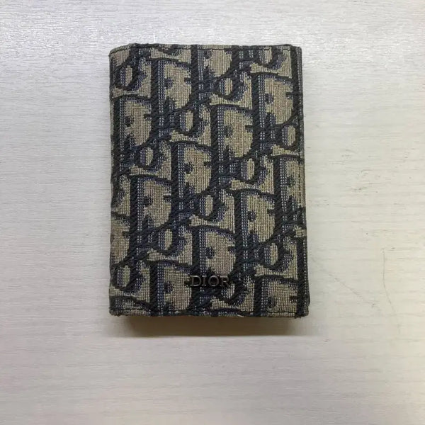 [BUNJANG] Dior Oblique Jacquard Organizer Wallet Black / 디올 오블리크 자카드 오거나이저 블랙