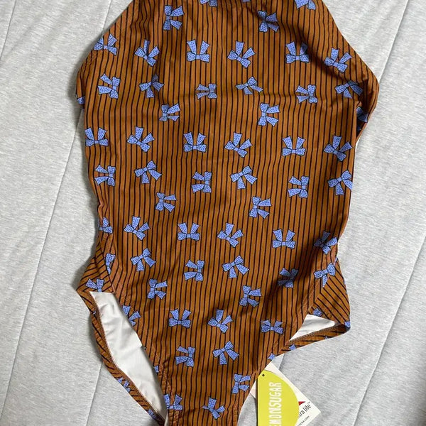 [BUNJANG] Lemon Sugar Swimwear Romantic Bow Choco / 레몬슈가 수영복  Romantic Bow_Choco(로맨틱 보우_초코)