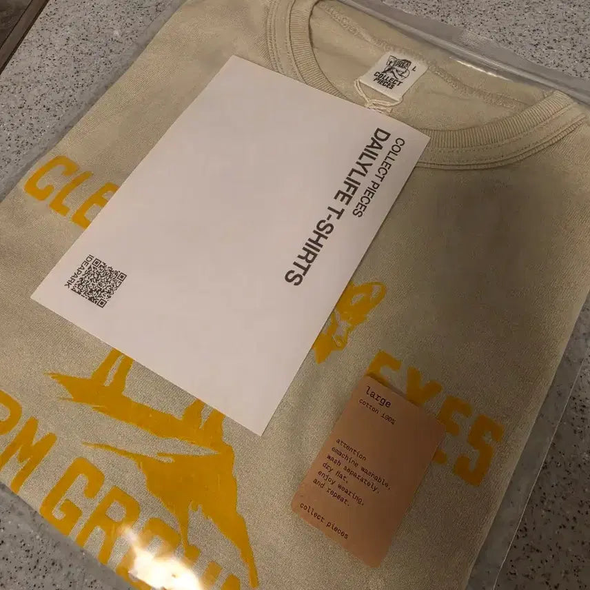 [BUNJANG] Collect Piece Short Sleeve T-Shirt L / 컬렉트피시스 반팔 L 새제품