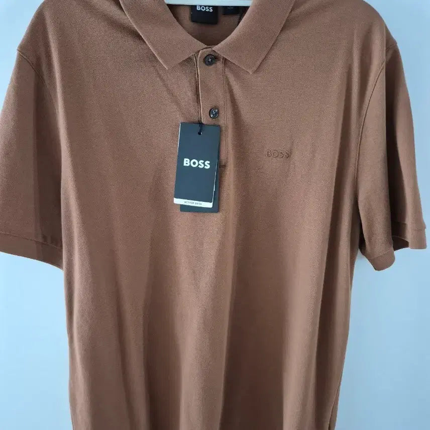 [BUNJANG] BOSS Brown Short-Sleeve Polo T-Shirt / 보스 티셔츠