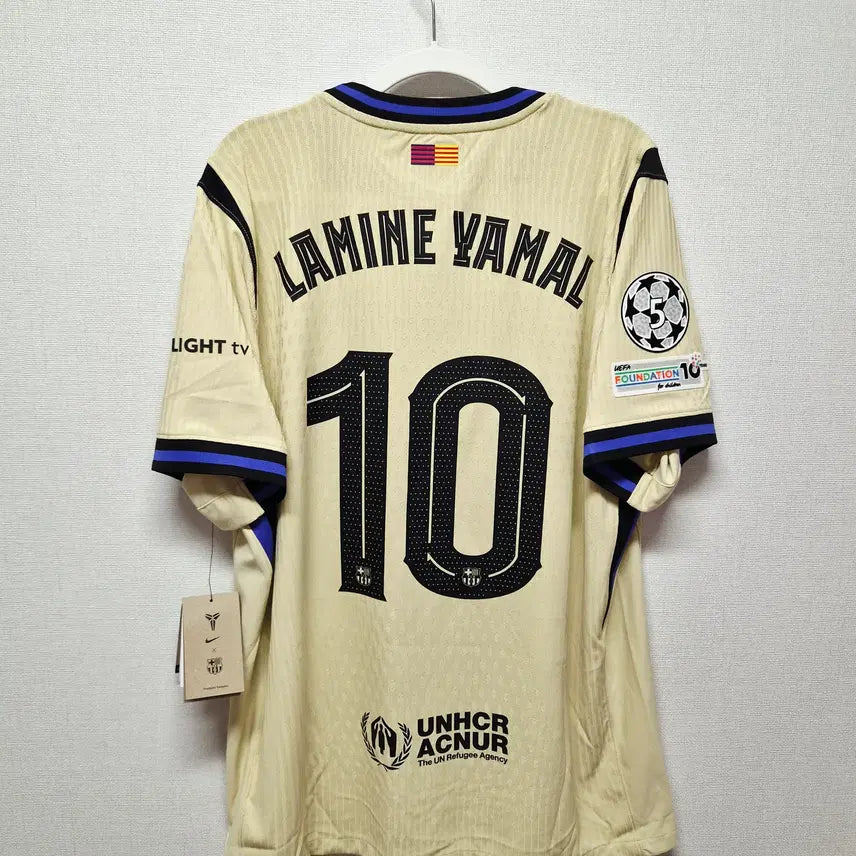 [BUNJANG] FC Barcelona 25-26 Away Authentic Player Version "Lamine Yamal" Champions League Official Jersey / (새상품) 25-26 바르셀로나 어웨이 어센틱 No.10 라민 야말 챔스 정품 유니폼