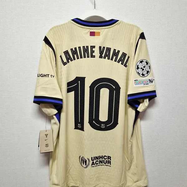 [BUNJANG] FC Barcelona 25-26 Away Authentic Player Version "Lamine Yamal" Champions League Official Jersey / (새상품) 25-26 바르셀로나 어웨이 어센틱 No.10 라민 야말 챔스 정품 유니폼