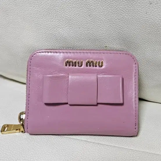 [BUNJANG] Miu Miu Zipper Card Wallet / 정품 미우미우  지퍼카드지갑