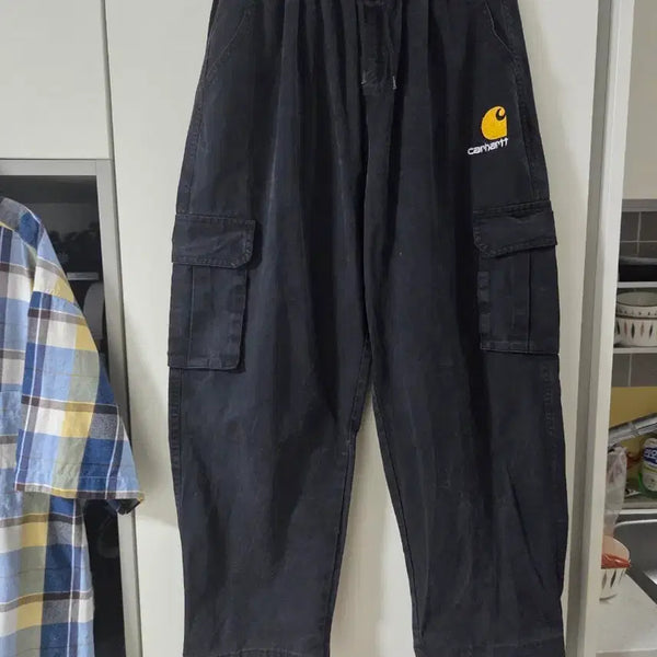 [BUNJANG] Carhartt Cargo Pants Black / 칼하트 카고바지 블랙
