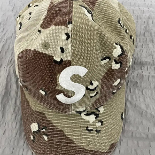 [BUNJANG] Supreme S Logo Pigment Ball Cap Desert Camo / (OS) 슈프림 S로고 볼캡 모자 피그먼트 데저트 카모