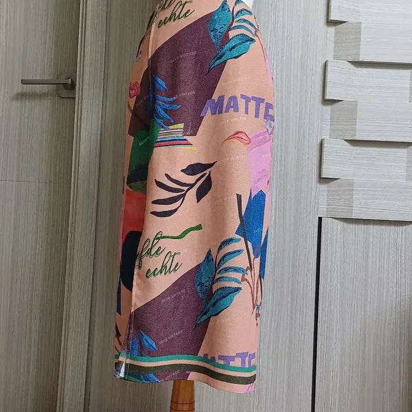 [BUNJANG] DEWL Pattern Long Skirt / 듀엘  패턴 롱 스커트