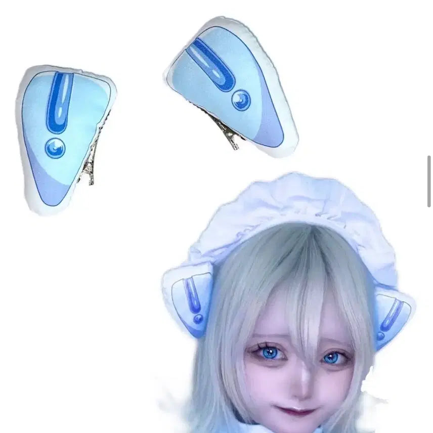 [BUNJANG] Cybercore Jersey Hairpin / 절대냉도 헤어핀 / 서브컬쳐 사이버코어 져지 코스프레 네코