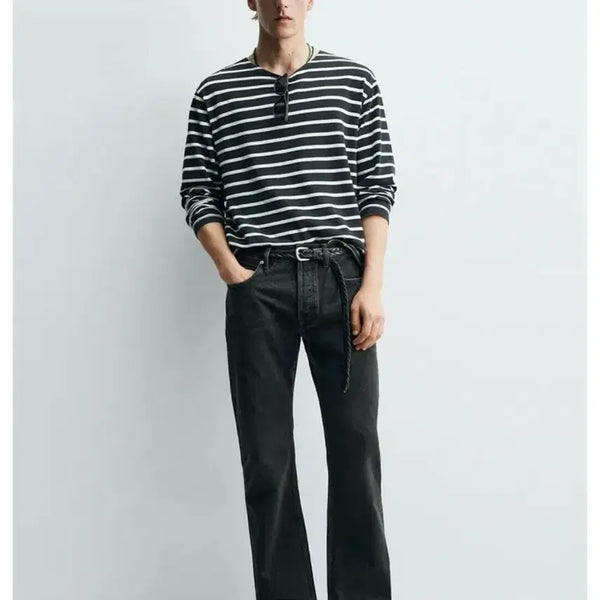 [BUNJANG] Zara x Aaron Levine Straight Fit Bootcut Black Jeans / 자라 x 아론 리바인 진 스트레이트 핏 부츠컷 블랙