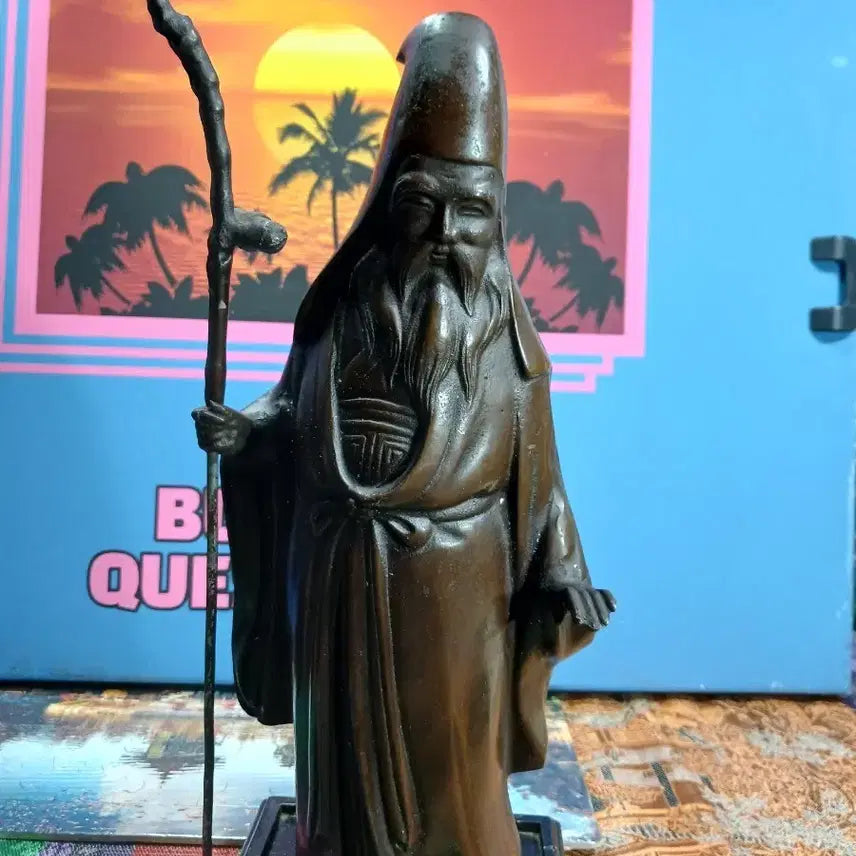 [BUNJANG] Monk Figurine with Staff Statue / 동자승 석상 지팡이 동상