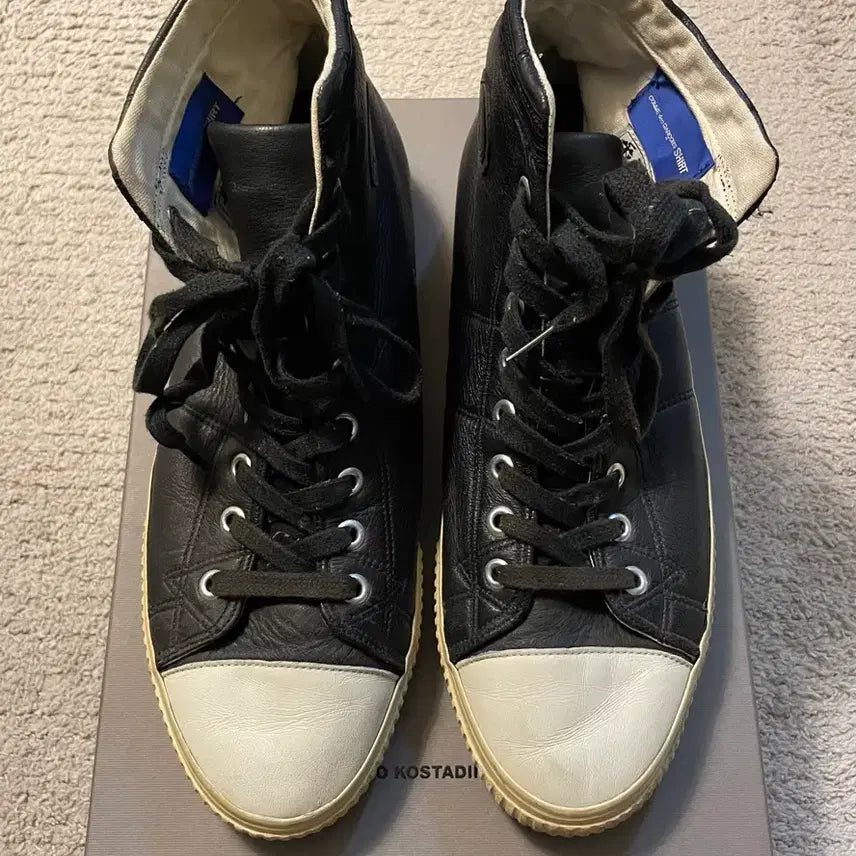 [BUNJANG] Visvim x Comme des Garçons Shirt Keeper High Leather Sneakers / 비즈빔 X 꼼데가르송 셔츠 키퍼 하이 레더 스니커즈 [11]