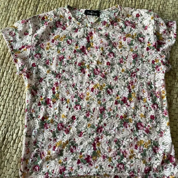 [BUNJANG] Feminine Flower Pattern Blouse / 페미닌 플라워 패턴 블라우스