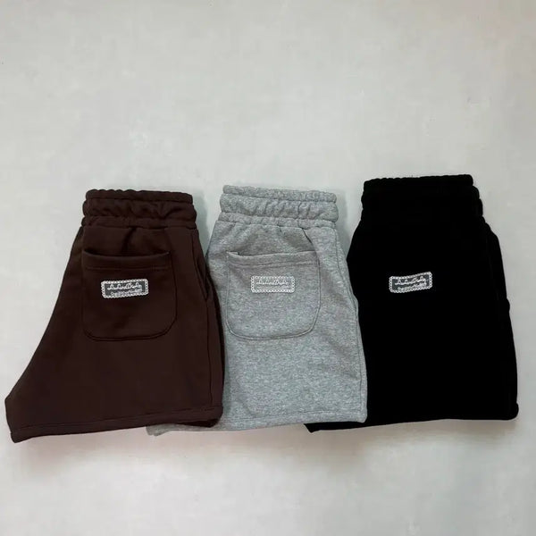 [BUNJANG] Women's Summer Lace Banding Training Shorts / 여름 레이스 라벨 밴딩 트레이닝 팬츠 반바지 숏팬츠 쇼츠 에이블리