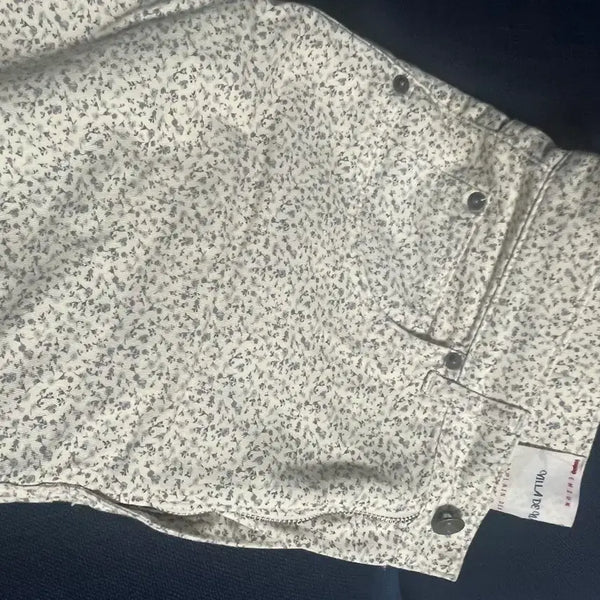 [BUNJANG] Via Plain Floral Pattern Cotton Pants / 비아플레인 꽃무늬 바지
