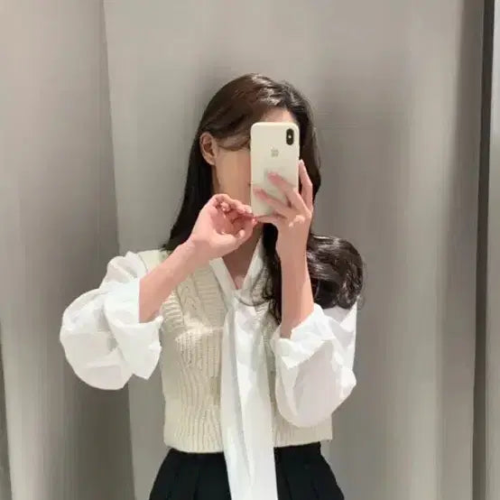 [BUNJANG] Shop Minette Knit Bustier / 샵미네트 주옥마켓 니트 뷔스티에