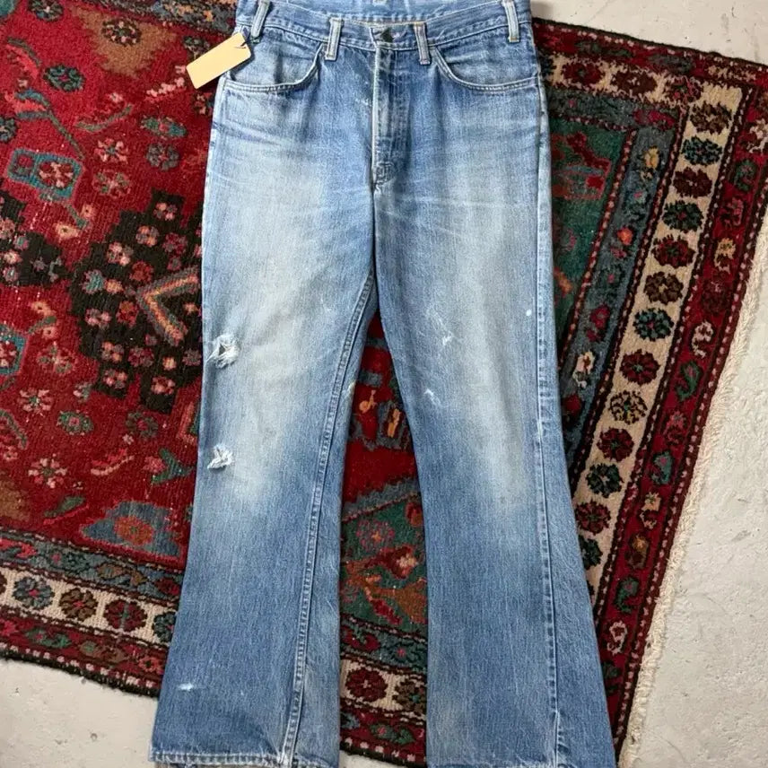[BUNJANG] Levi's 646 Orange Tab Bell Bottoms Jeans - 70s USA Made, Size 33 / [33] 70's USA Made 리바이스 646 벨바텀 리바이스 부츠컷 오렌지탭