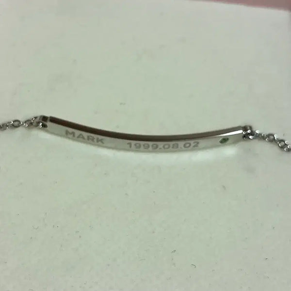 [BUNJANG] NCT Mark Birthday Bracelet Silver / 구 엔시티 마크 생일 팔찌 실버