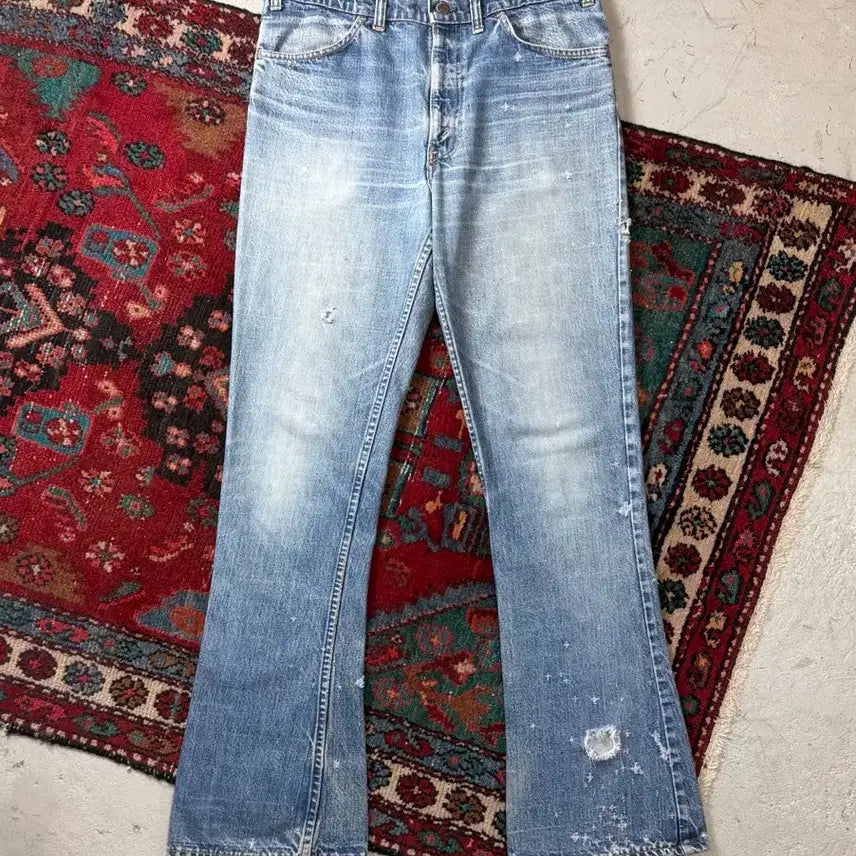 [BUNJANG] Vintage 70s Levi's 646 Bell Bottoms Jeans - Orange Tab, Made in USA (38x36) / [38] 70's USA Made 리바이스 646 벨바텀 리바이스 부츠컷 오렌지탭