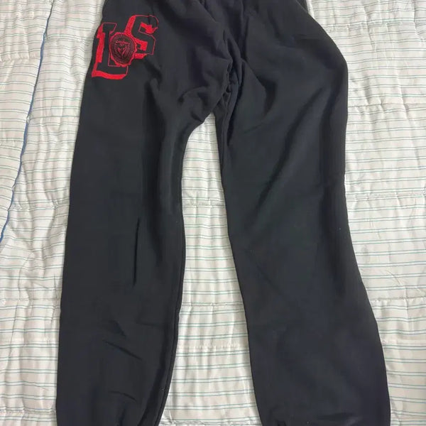 [BUNJANG] Rasattts Logo Sweatpants Black / 라스탯츠 스웻팬츠