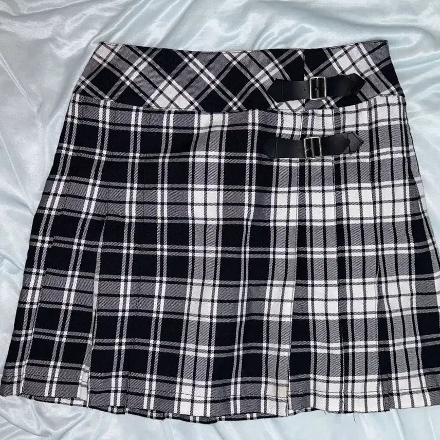 [BUNJANG] Check Buckle Skirt / 펑크 체크 버클 스커트 나나 크루빈티지 고스펑크샵페어리 나나 락시크