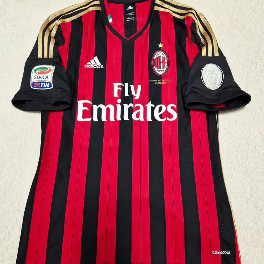 [BUNJANG] AC Milan 2013-2014 Official Home Jersey Kaka / 13-14 ac밀란 정품 홈 유니폼 카카 오피셜 마킹