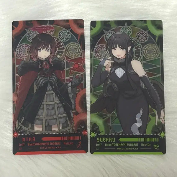 [BUNJANG] Bandori Girls Band Cry RPG Nina Subaru Ticket Clear Card Set / 걸즈 밴드 크라이 rpg 니나 스바루 티켓 클리어카드 세트