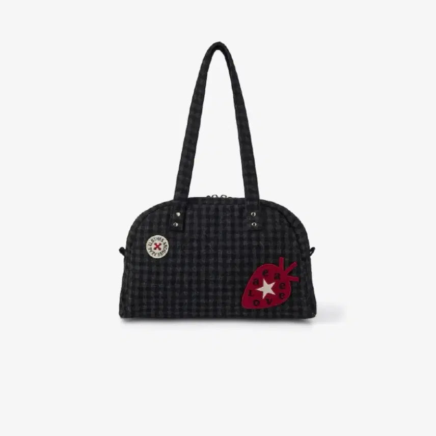 [BUNJANG] aeae Embroidery Check Tote Bag Black / aeae 에이이에이이 토트백 새상품