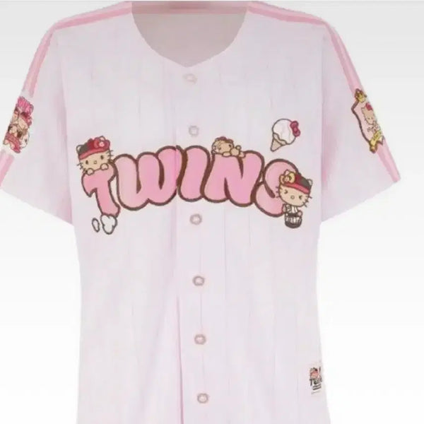 [BUNJANG] LG Twins Tanning Kitty Pink Pop Uniform (Size 90) / LG트윈스 태닝키티 핑크 팝 유니폼 엘지 트윈스( 사이즈 90)