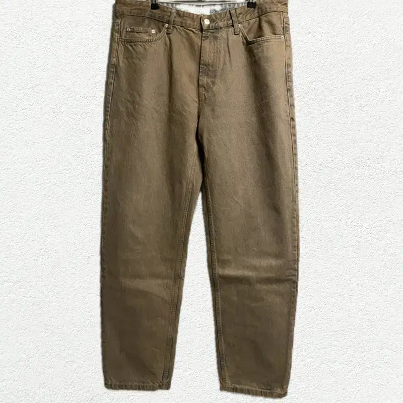 [BUNJANG] ZARA AW23 Man Edition Brown Denim Jeans Size 36 / ZARA AW23 MAN Edition 브라운 데님 36