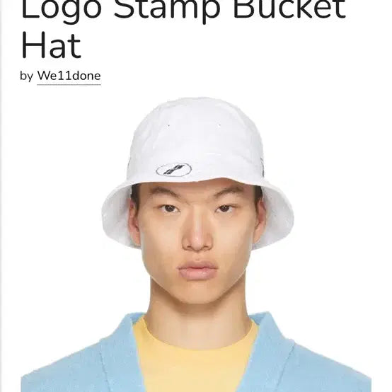 [BUNJANG] WE11DONE Bucket Hat OS / WE11DONE 버킷햇 (정품)