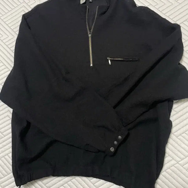 [BUNJANG] Politeru Boiled Wool Half-Zip / (2) 폴리테루 보일드 울 하프집