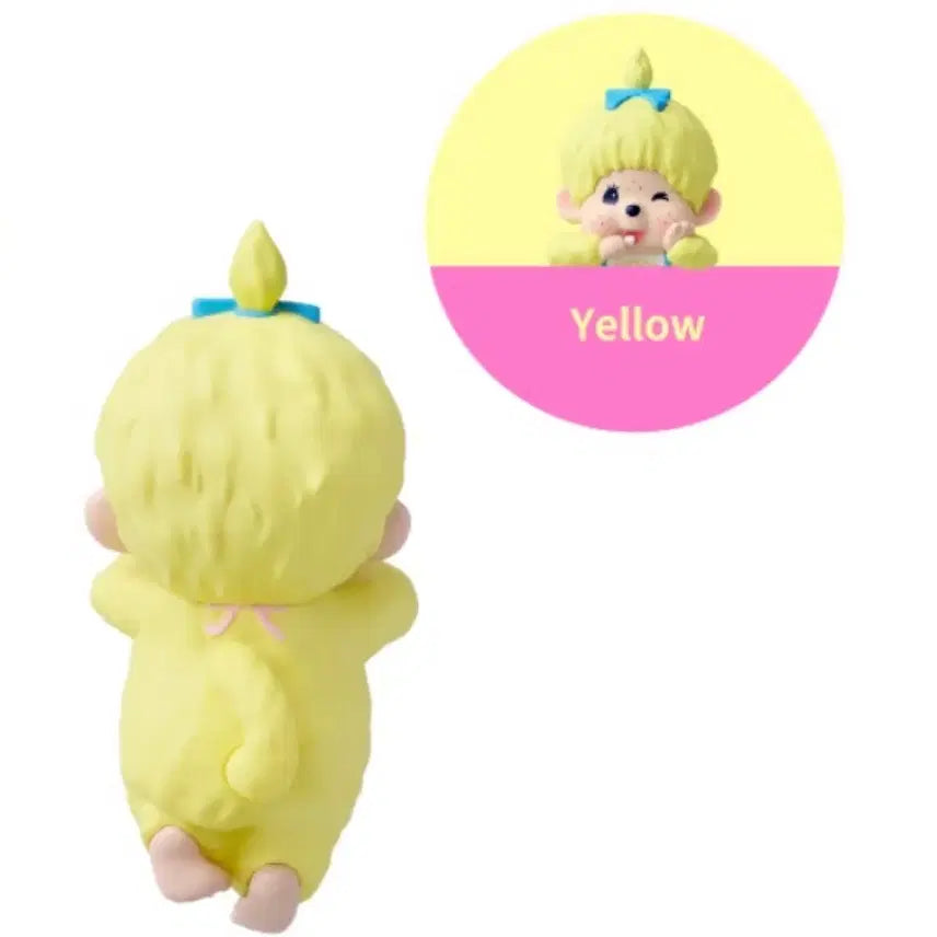 [BUNJANG] Sonny Angel Monchhichi Hyper Colors Wink Yellow Monchhichi Girl / 소니엔젤 몬치치 히퍼 컬러즈 윙크 옐로우 몬치치걸