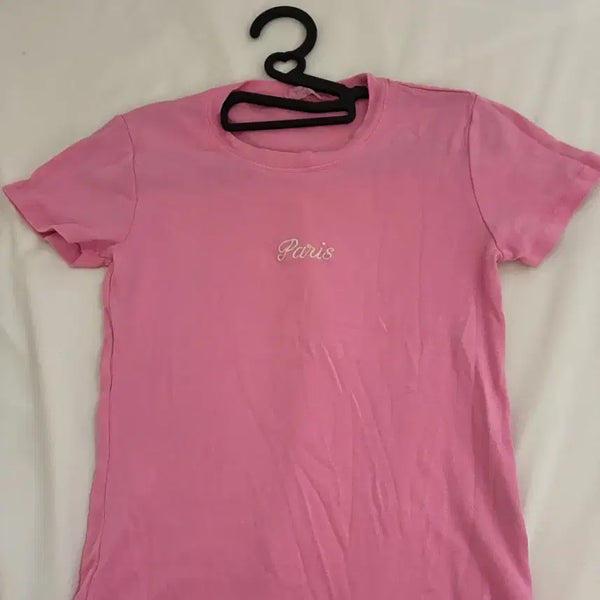 [BUNJANG] Brandy Melville Paris Pink Top / 브랜디멜빌 파리 핑크 탑