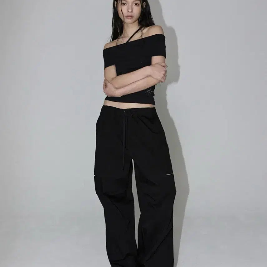 [BUNJANG] Inegi Organic Slit String Pants / 이네기 올가닉 슬릿 스트링 팬츠