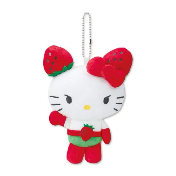 [BUNJANG] Hello Kitty Ichigo-man Mascot Keyring (Sealed) / 헬로키티 이치고맨 속눈썹 앵그리 마스코트 키링 미개봉 새상품