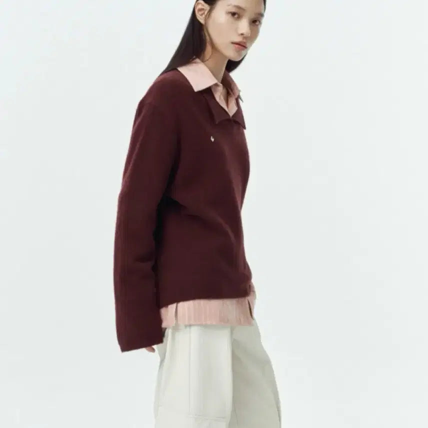 [BUNJANG] Avie Mua Alpaca Baby Collar Knit / 아비에무아 알파카 베이비카라 니트