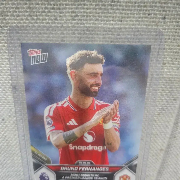 [BUNJANG] Topps Now Bruno Fernandes PL Record Manchester United Card / topps now 탑스나우 브루노 페르난데스 PL레코드 맨유