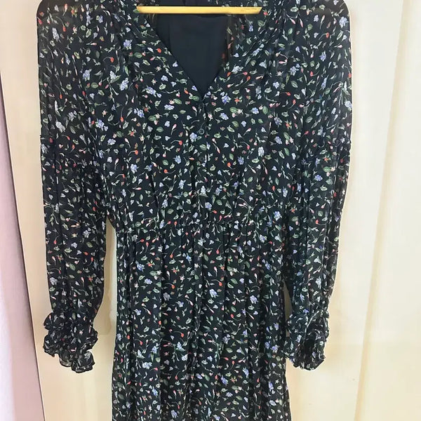 [BUNJANG] Club Monaco Floral Print Midi Dress / 클럽모나코 원피스