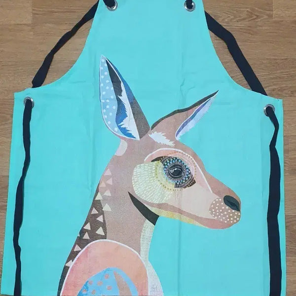 [BUNJANG] Kangaroo Art Apron (Mint) / 캥거루 아트 에이프런 민트